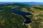 VD Lipno I - letecký pohled